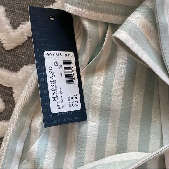 Marciano Striped High Waist Shirts - Size M (6) - Picture 13 of 15